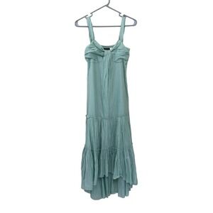 Venus mint green maxidress, 2, cotton, tiered, cottagecore, feminine, romantic